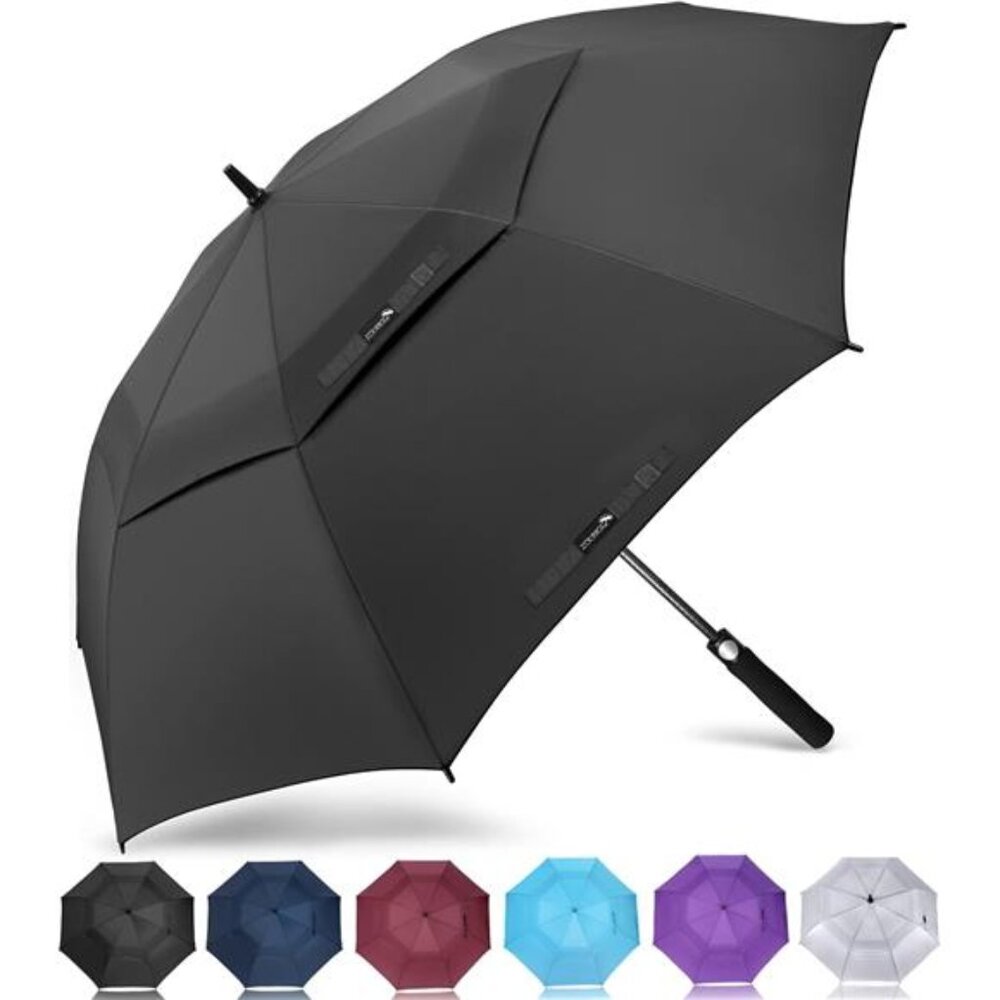 Golf Umbrella Windproof, Extra Large Oversized Heavy Duty Double Canopy
